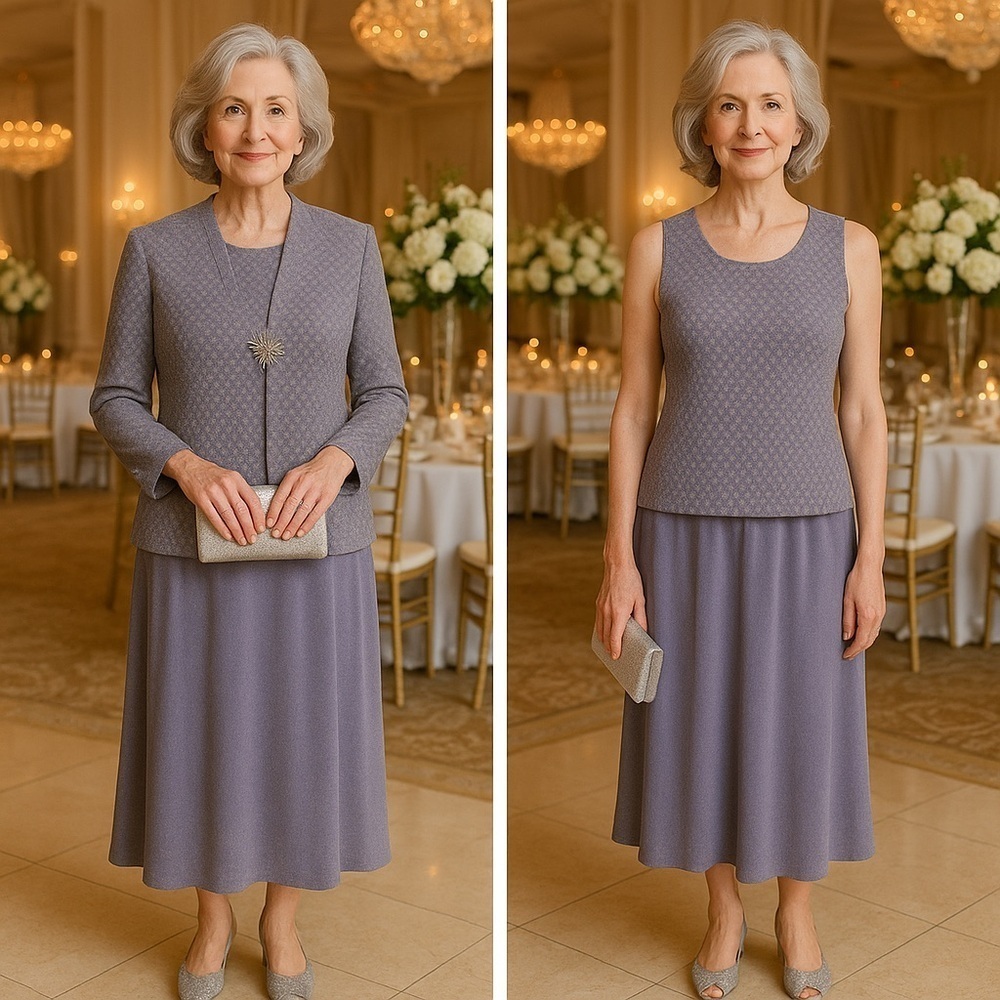 Alex Evenings Dress and Blazer Ensemble - Picture 9 of 13